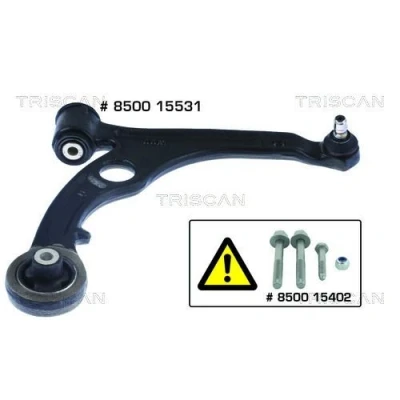 Imagem de TRISCAN 8500 15531 Braço de suspensão com articulação suspensão/guia, apoio borracha transversal Ferro fundido FIAT: Stilo Hatchback