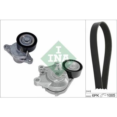 Imagem de INA 529 0581 10 Jogo de correias trapezoidais estriadas PEUGEOT: 3008 II SUV, 508 I SW, 308 SW 2, CITROËN: Berlingo Van