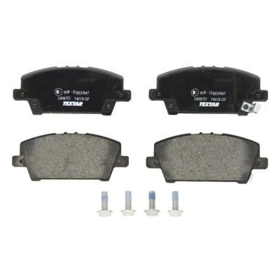 Imagem de TEXTAR 2408701 Jogo de pastilhas para travão disco com avisador sonoro desgaste parafusos pinça HONDA: CIVIC 8 Hatchback