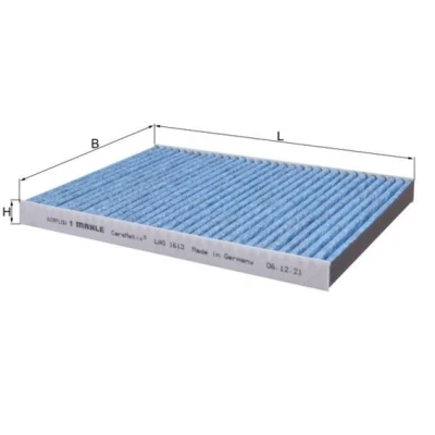 Imagem de MAHLE ORIGINAL LAO 1613 Filtro, ar do habitáculo Filtro de carvão ativado, Com efeito antialérgico, antibacteriano 253 179 20