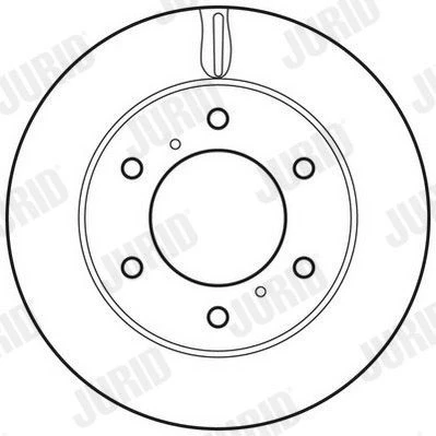 Imagem de JURID 562695JC Disco de travão 294 28 6 ventilado revestido sem parafusos MITSUBISHI: L200 / Strakar IV Pick up, Pajero Sport 1 SUV