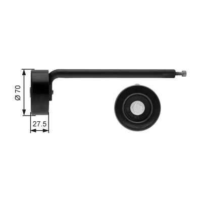 Imagem de GATES FleetRunner Micro V Kit T39088 Tensor da Correia VOLKSWAGEN: Lupo / 3L, SKODA: Octavia I Hatchback