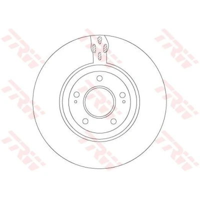 Imagem de TRW DF7302S Disco de travão 320 32 5 114,3 ventilado pintado MITSUBISHI: Lancer 7 Limousine