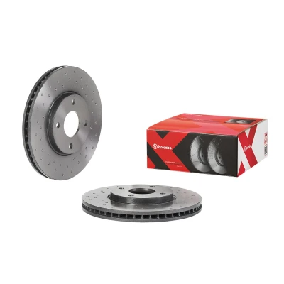 Imagem de BREMBO Disco de travão FORD: Ecosport Mk2 25mm 4 perfurado/ventilado revestido 09.D216.1X 1781236,1805749,1854394,2026104,CN151125AA,CN151125AB