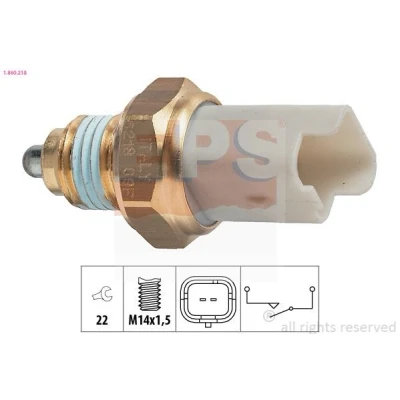 Imagem de EPS 1.860.218 Interruptor, luz de marcha atrás Made in Italy OE Equivalent CITROËN: Berlingo / First I Van, C5 Carrinha, C4 II Cactus