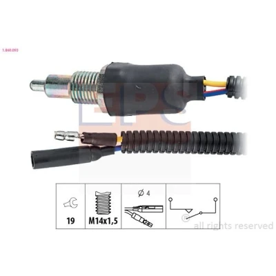Imagem de EPS 1.860.093 Interruptor, luz de marcha atrás Made in Italy OE Equivalent ROVER: Streetwise Hatchback, 25 200 Hatchback