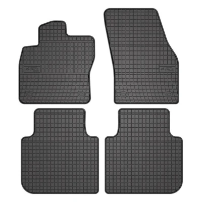 Imagem de FROGUM 547952 Conjunto de tapete chão Borracha à frente e atrás 4 preto medida SKODA: Kodiaq