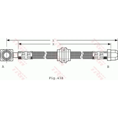 Imagem de TRW PHD485 Mangueira de Travão 445 M10x1 MINI: Hatchback