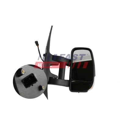Imagem de espelho retrovisor Fast FT88344 à direita para regulação eléctrica dos espelhos, braço do comprido, aquecível, convexo endado, norauto, oscaro