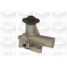 Imagem de GRAF PA131 Bomba de água com junta mecânico Ferro fundido para accionamento da correia trapezoidal estriada FORD: Taunus, ESCORT 2, Capri