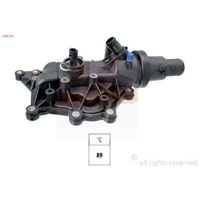 Imagem de EPS 1.880.706 Termóstato, líquido de refrigeração 89 Made in Italy OE Equivalent com junta RENAULT: MEGANE 2 Kombi, 3 Grandtour, Fluence