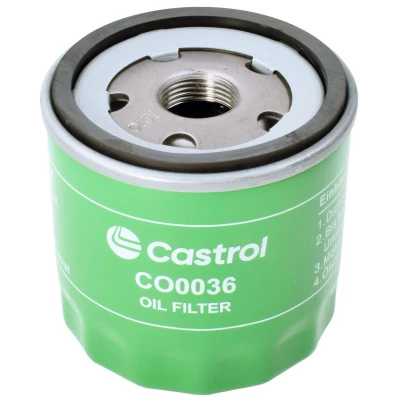 Imagem de Castrol filters CO0036 Filtro de óleo M 20x1.5 aparafusado RENAULT: Clio 4, Megane 3 Grandtour, MERCEDES BENZ: Classe A, CLA Coupe