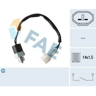 Imagem de FAE 40760 Interruptor, luz de marcha atrás SUZUKI: Vitara I SUV Cabrio