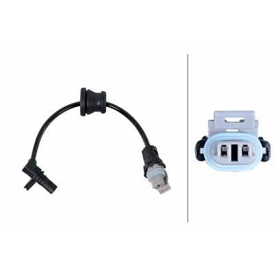 Imagem de HELLA 6PU 358 252 061 Sensor de ABS Eixo traseiro Hall 2pólos 240mm