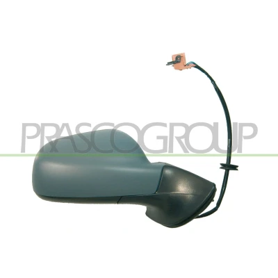 Imagem de Espelho retrovisor Prasco PG0617323 à direita Azul com subcapa elétrico aquecível, ajustável pelo interior, sensor de temeperatura, convexo