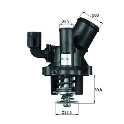 Imagem de MAHLE ORIGINAL TM 17 98 S Termóstato, líquido de refrigeração com junta