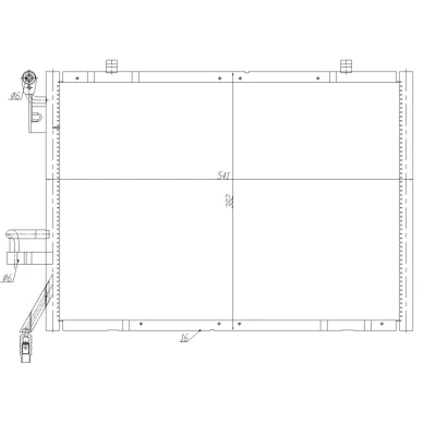 Imagem de NRF Easy Fit 350483 Condensador com retentor 18,5 521 R 1234yf FORD: FIESTA 6