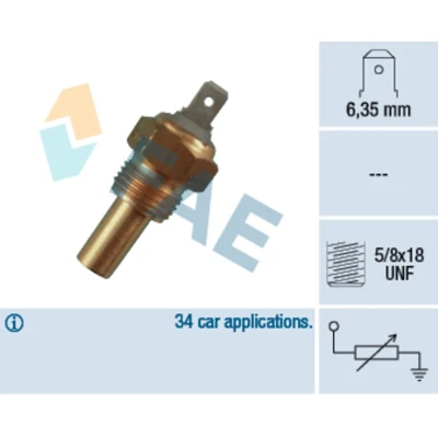 Imagem de Sensor, temperatura do líquido de refrigeração FAE 31360