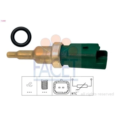 Imagem de FACET 7.3399 Sensor da Temperatura do Líquido de Refrigeração PEUGEOT: 308 SW 2, RCZ Coupe, 207 Hatchback, CITROËN: C4 I Coupe