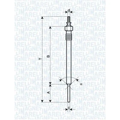 Imagem de MAGNETI MARELLI 062900066304 Vela incandescente 11V 10A M10X1,25 HYUNDAI: H 1 / Starex MPV, Van