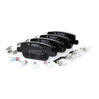 Imagem de BOSCH 0 986 494 214 Jogo de pastilhas para travão disco Baixo teor metálico com parafusos acessórios FORD: MONDEO 4, S Max Mk1