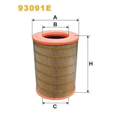 Imagem de WIX FILTERS 93091E Filtro de ar 445 303 Cartucho filtrante