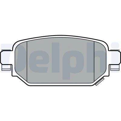 Imagem de DELPHI LP3393 Jogo de pastilhas para travão disco com avisador sonoro desgaste chapa anti ruído sem acessórios MAZDA: CX 3, 3 Sedan