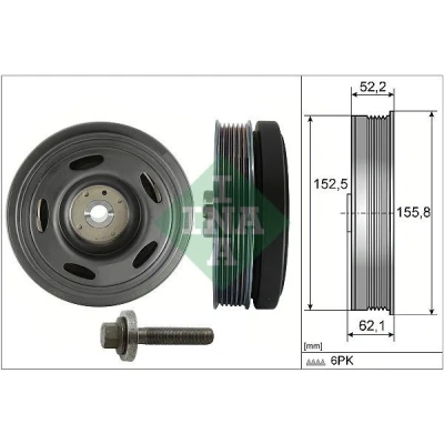 Imagem de INA 544 0515 20 Kit da polia correia cambota DACIA: Lodgy