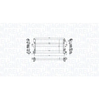 Imagem de MAGNETI MARELLI 350213216900 Radiador, arrefecimento do motor PEUGEOT: Boxer Van, CITROËN: Jumper II Van