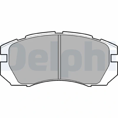 Imagem de DELPHI LP930 Jogo de pastilhas para travão disco com avisador sonoro desgaste sem chapa anti ruído acessórios SUBARU: Impreza I Sedan