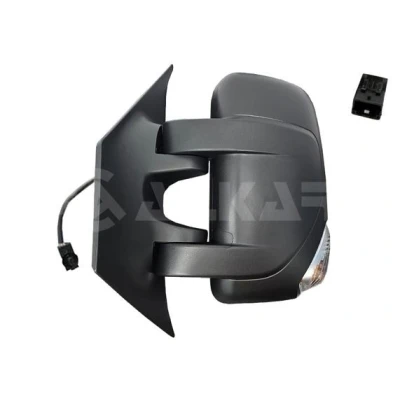 Imagem de espelho retrovisor Alkar 9227907 esquerda branco elétrico aquecível, com grande angular, convexo para veículo volante à endado,