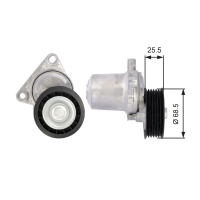 Imagem de GATES FleetRunner Micro V Kit T39074 Polia Tensora MAZDA: CX 7, 6 Carrinha, Hatchback