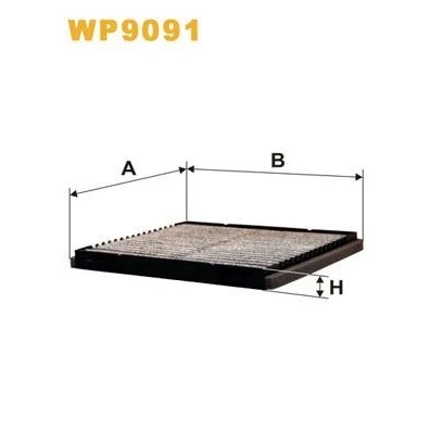 Imagem de WIX FILTERS WP9091 Filtro, ar do habitáculo Filtro de carvão ativado 214 229 20 VOLVO: S40 I, V40 Carrinha