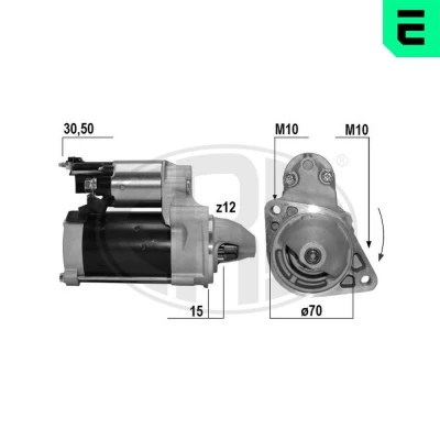 Imagem de ERA 220670A Motor de arranque 12 1,8 MERCEDES BENZ: Sprinter 4.6 T Camião plataforma/Chassis, Classe E modell, 3.5 Van
