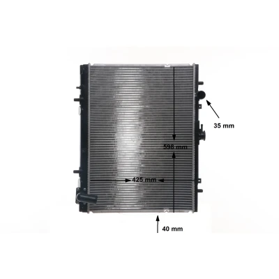 Imagem de MAHLE ORIGINAL CR 2175 000S Radiador, arrefecimento do motor 598 425 36 Aletas de refrigeração soldadas MITSUBISHI: L200 III Pick up