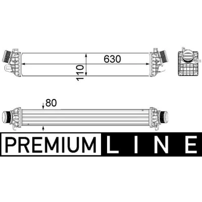 Imagem de MAHLE ORIGINAL CI 258 000P Intercooler
