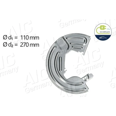 Imagem de AIC 71416 Defletor do Discos de Travão Eixo dianteiro, lado direito RENAULT: Super 5 Hatchback