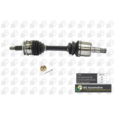 Imagem de BGA DS6101L Veio de transmissão Eixo dianteiro, lado esquerdo MITSUBISHI: L200 / Strakar IV Pick up