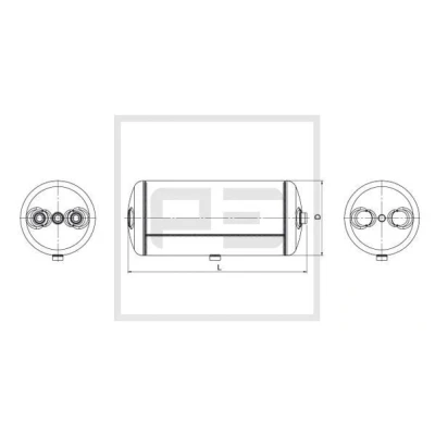 Imagem de PETERS ENNEPETAL 146.513 80A Depósito de ar, sistema ar comprimido