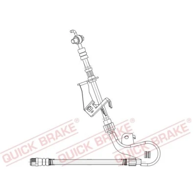Imagem de QUICK BRAKE 58.887X Mangueira de Travão 223, 320 M10x1 PEUGEOT: 407 SW