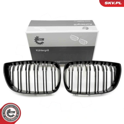 Imagem de ESEN SKV 66SKV005 Grelha de Radiador ambos os lados preto, brilhante BMW: 1 Coupe, Hatchback
