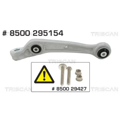 Imagem de TRISCAN 8500 295154 Braço de suspensão sem articulação suspensão/guia, com apoio borracha transversal