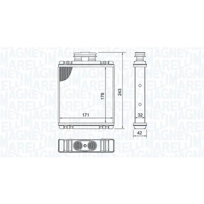 Imagem de MAGNETI MARELLI 350218517000 Radiador Quente