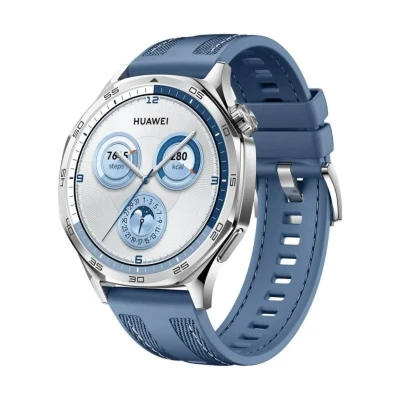 Imagem de Huawei Watch GT 5 46mm Prata (Bracelete Em Tecido Azul)