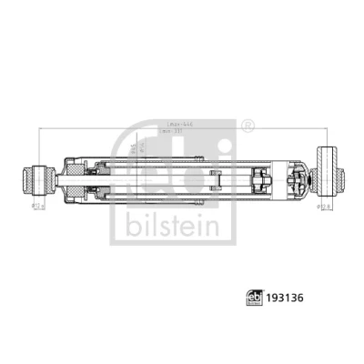 Imagem de FEBI BILSTEIN 193136 Amortecedor RENAULT: Kangoo I Express,