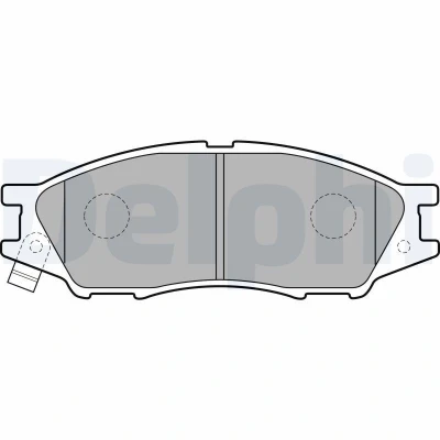 Imagem de DELPHI LP2184 Jogo de pastilhas para travão disco com avisador sonoro desgaste sem chapa anti ruído acessórios NISSAN: Almera II Hatchback
