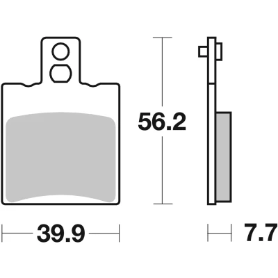 Imagem de TRW Organic Allround MCB708 Jogo de pastilhas para travão disco