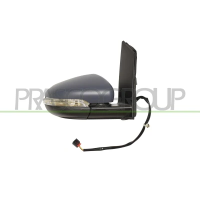 Imagem de Espelho retrovisor Prasco VG7197313P à direita com subcapa elétrico aquecível, convexo, sem cor