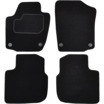 Imagem de MAMMOOTH A041 SKO90 PRM 01 Conjunto de tapete chão Têxtil à frente e atrás 4 preto SKODA: Rapid Hatchback