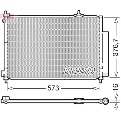 Imagem de DENSO DCN40031 Condensador com secador R 134a HONDA: CR V 2